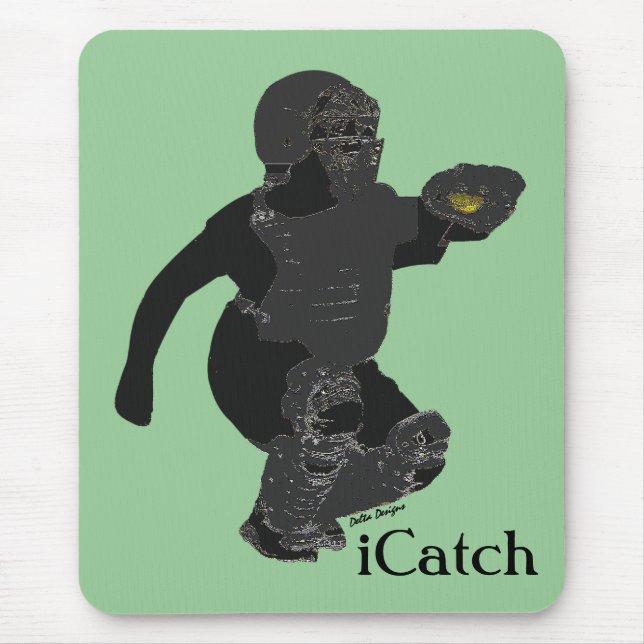 Der Mousepad des Fastpitch Softball-Fängers (Vorne)