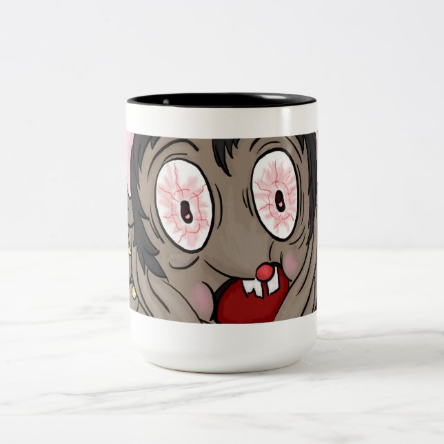 Der Mousetrap Zweifarbige Tasse (Mittel)