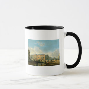 Der Moyka Damm und die Polizei-Brücke Tasse