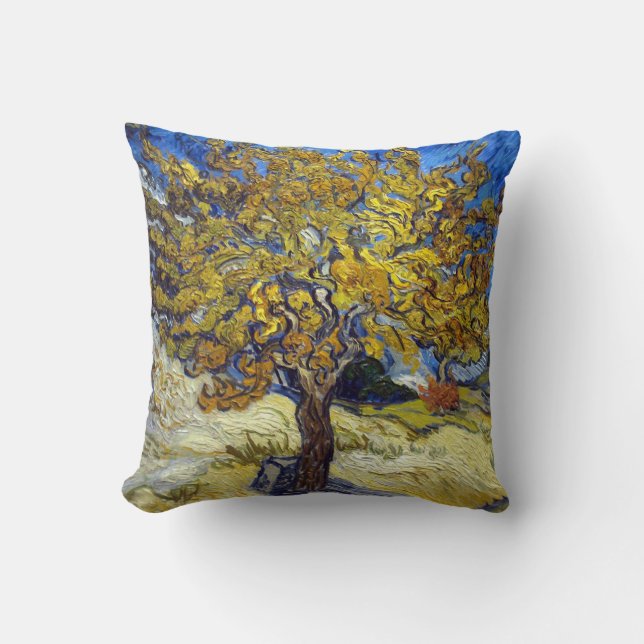 Der Mulberry-Baum. Vincent Van Gogh. Kissen (Vorderseite)