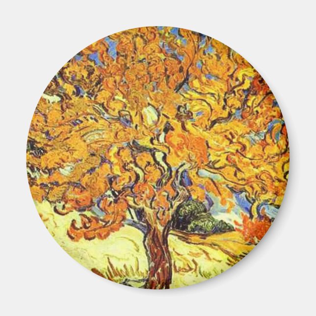 Der Mulberry-Baum, Vincent Van Gogh Magnet (Vorne)