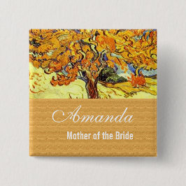 Der Mulberry Tree, Vincent van Gogh. Hochzeit Button