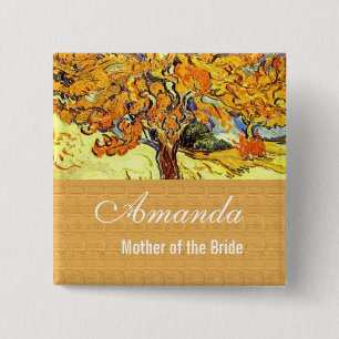 Der Mulberry Tree, Vincent van Gogh. Hochzeit Button