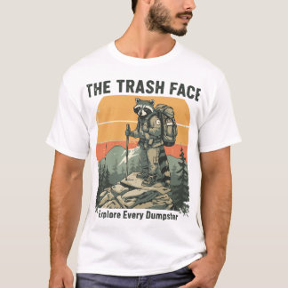 Der Müll Gesicht - Lustiger Waschbär Wandern Vinta T-Shirt
