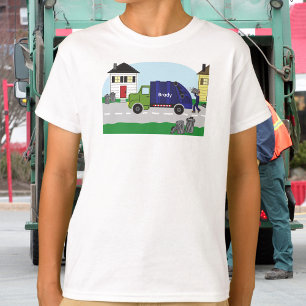 Der Mülltag ist der beste Tag!" Garbage Truck Name T-Shirt