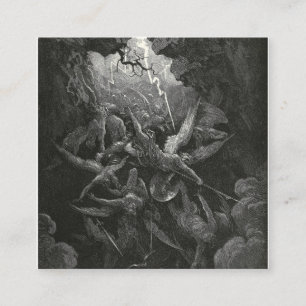 Der Mund der Hölle von Gustave Dore Quadratische Visitenkarte