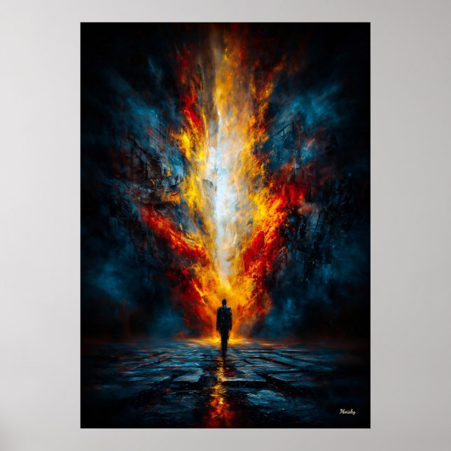 Der Mund des Urteils – Monumentaler Expressionismu Poster (Vorne)