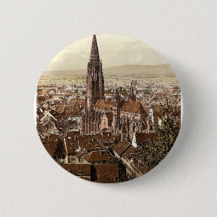 Der Münster, Freiburg, Baden, Deutschland großarti Button