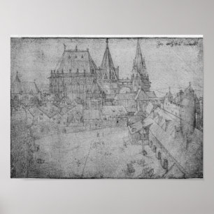 Der Münster in Aachen, 1520 Poster