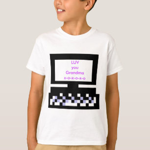 Der MUSEUM Künstler-Reihen-Bild-Computer Bk LUV T-Shirt