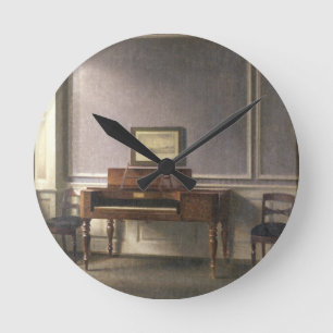 Der Musik-Raum Runde Wanduhr
