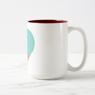 Der Musikalische Becher die Pulse Schneiden - ROT Zweifarbige Tasse