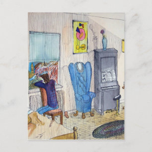 Der Musiker Postkarte