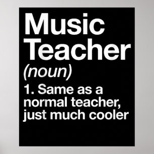 Der Musiklehrer definiert den ersten Schultag Poster