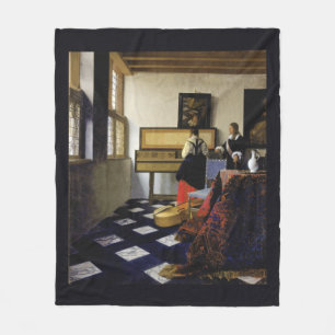 Der Musikunterricht durch Johannes Vermeer Fleecedecke