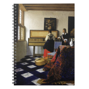 Der Musikunterricht durch Johannes Vermeer Notizblock