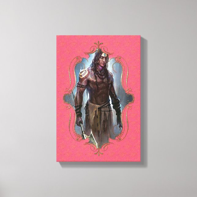 Der Mystiker Indiens 13 - überzogene Leinwände Leinwanddruck (Vorderseite)