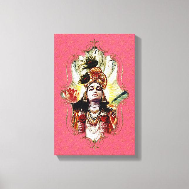 Der Mystiker Indiens 24 - verschlungene Canvas Leinwanddruck (Vorderseite)