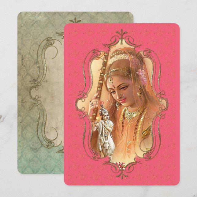 Der Mystiker Indiens 44 - Grußkarte Ankündigung (Vorne/Hinten)