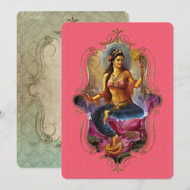 Der Mystiker Indiens 47 - Grußkarte Ankündigung (Vorne/Hinten)