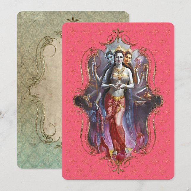 Der Mystiker Indiens 53 - Grußkarte Ankündigung (Vorne/Hinten)