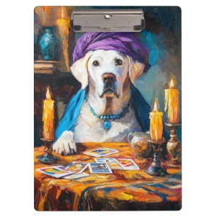 Der Mystische Fibel Funny Fortuneteller Dog Klemmbrett