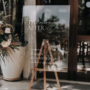 Der Nachmittag   Brunch Akryllische Begrüßungszeic Acrylschild