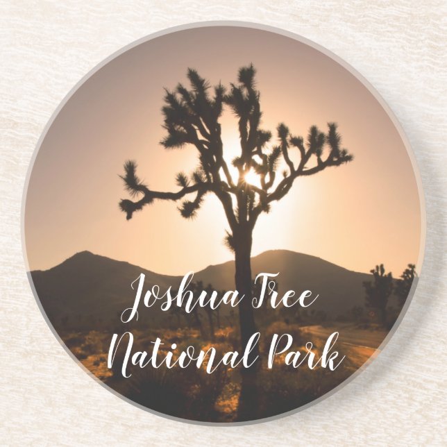 Der Nachtfall beginnt bei Joshua Tree Getränkeuntersetzer (Vorne)