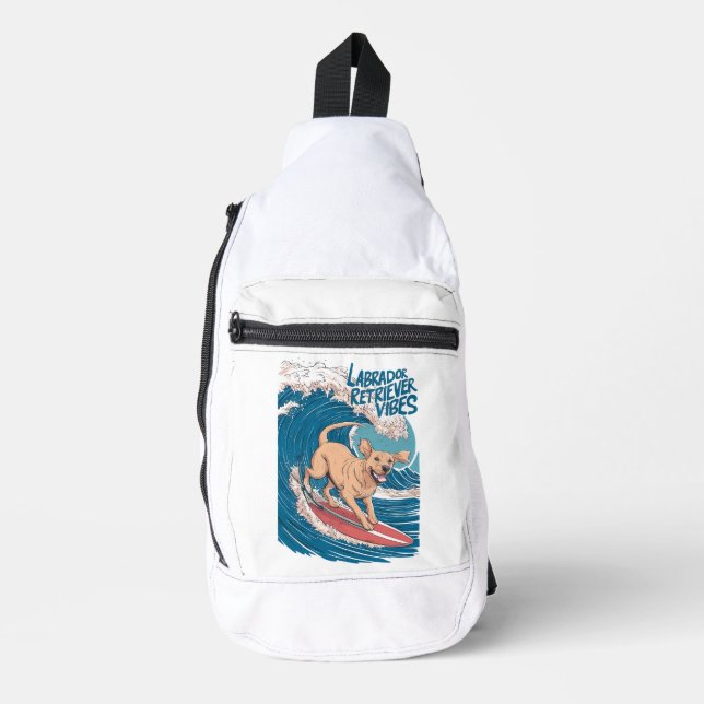 Der Nachwuchs in Labrador Crossbody Bag (Vorderseite)