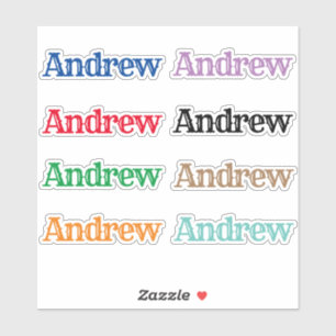 Der Name Andrew Aufkleber