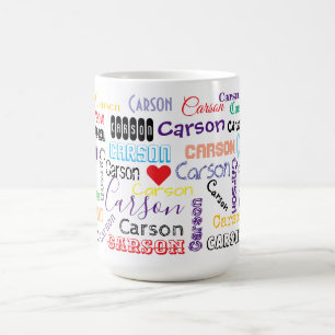 Der Name Carson Tasse