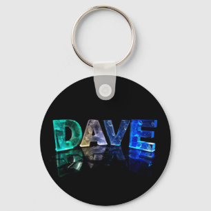 Der Name Dave in 3D-Leuchten (Foto) Schlüsselanhänger