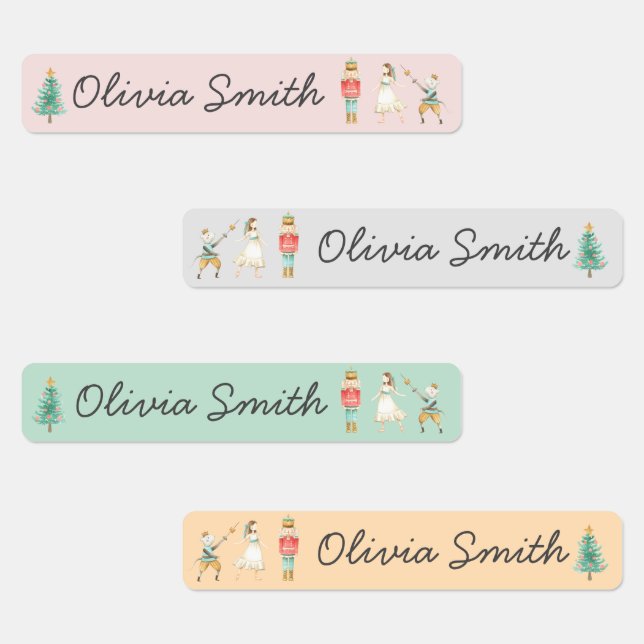 Der Name der Nutcracker Weihnachtsschule Etiketten (Gruppe)