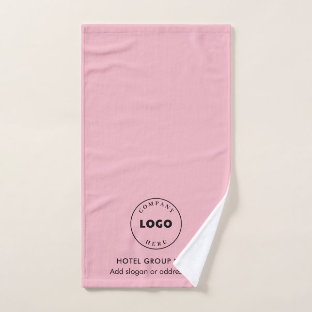 Der Name des modernen Firmenlogos ist einfach rosa Handtuch (Handtuch)