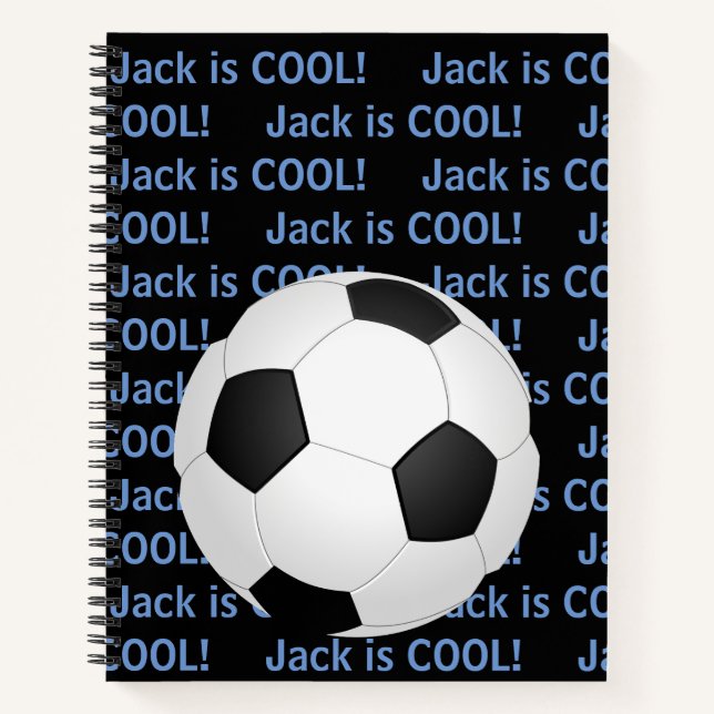 Der Name des personalisierten Kindes "ist Cool" Fu Notizbuch (Vorderseite)