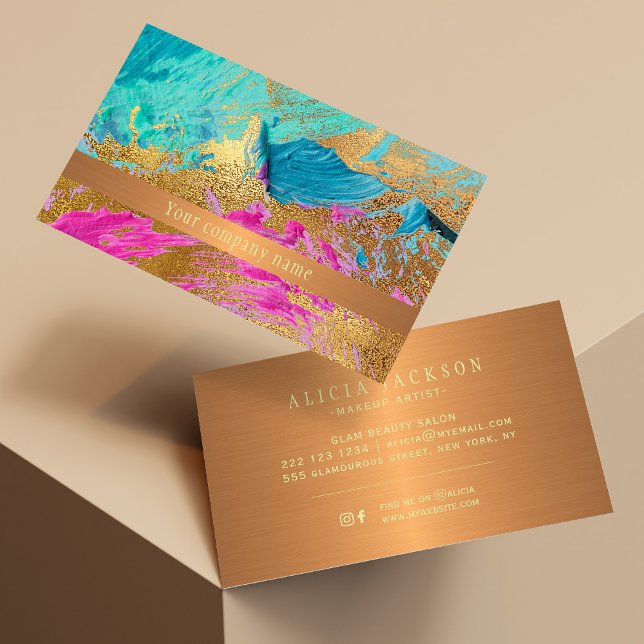 Der Name des Unternehmens ist Kupfergold in der mo Visitenkarte (Von Creator hochgeladen)