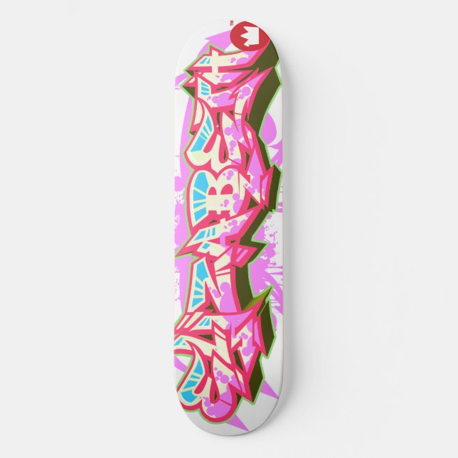 Der Name Elizabeth in Graffiti Skateboard (Vorderseite)