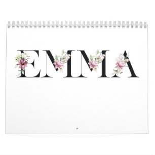 Der Name Emma. Weibliche Namen. Kalender