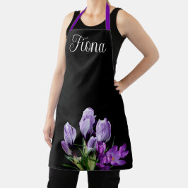 Der Name Fiona hübscher lila Trend Schürze