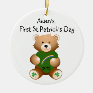 Der Name Ihres Kindes: Erster St.Patrick's Day Orn Keramik Ornament