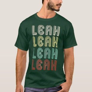 Der Name ist Leah in der schönen Retro Vintage Dis T-Shirt