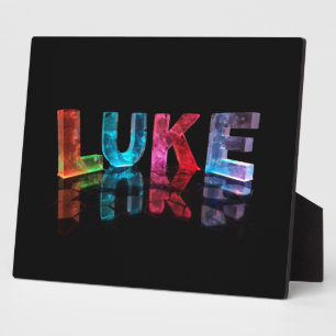 Der Name Luke in 3D-Leuchten (Foto) Fotoplatte