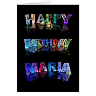 Der Name Maria in 3D-Leuchten (Fotogarph)