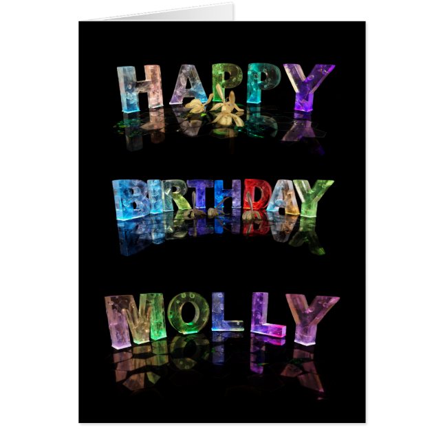 Der Name Molly in 3D Lights (Foto) (Vorne)