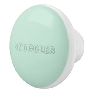 Der Name "Snuggles" ist eine Meeresfrüchte-Minze Keramikknauf