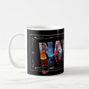 Der NamensNatalie - Name in den Lichtern Kaffeetasse