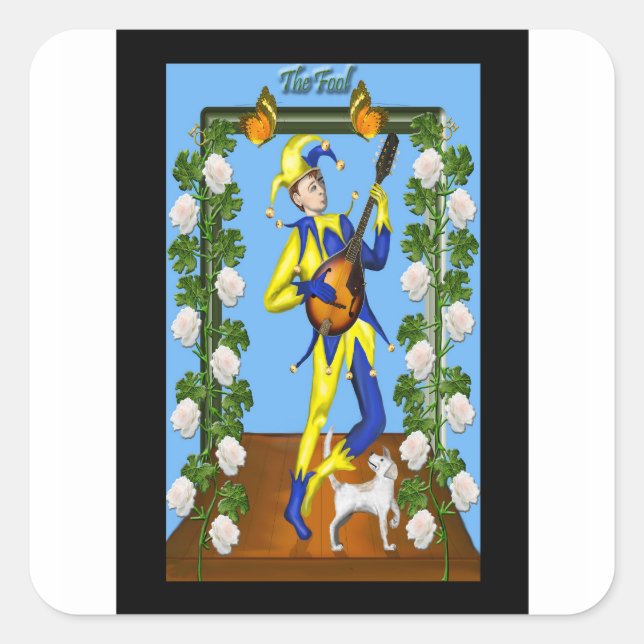 Der Narr - Aufkleber (Vorderseite)