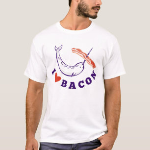 Der Narwhal der Männer Liebe-Speck-T - Shirt Wal-
