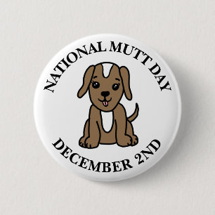 Der National Mutt Day ist der 2. Dezember Button