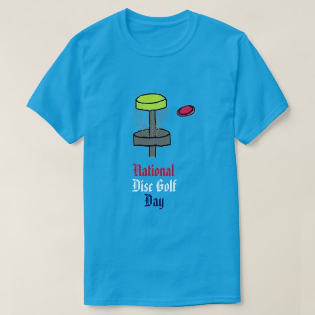 Der nationale Disc-Golf-TagesT - Shirt (Design vorne)